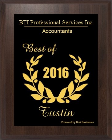 Tustin Best of 2016 Award